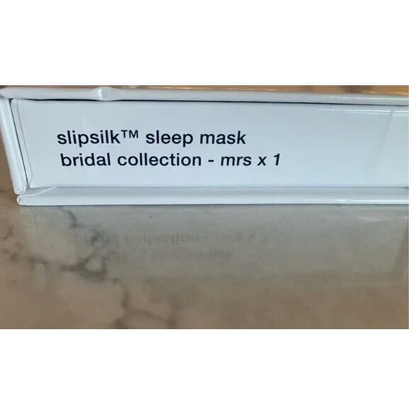 Slip Silk White “Mrs” Bridal Eye Mask - Picture 4 of 4